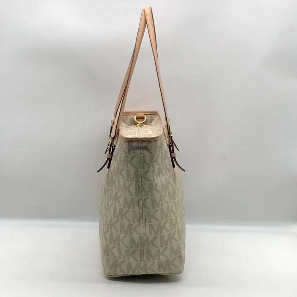 Michael Kors Vanilla Monogram Diaper Tote Bag